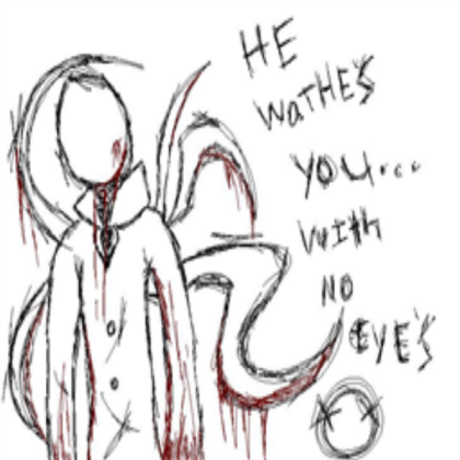 Slender Man... (my drawing) Roblox decal