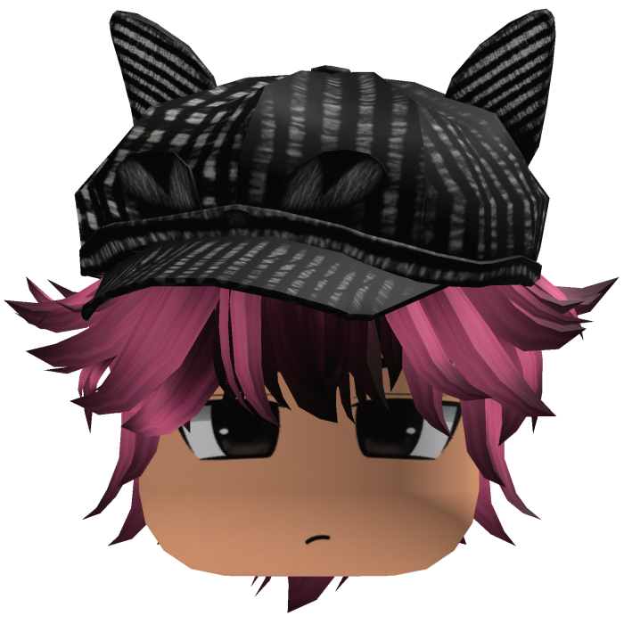 Messy Fluffy Emo Y2K Boy Hair VKAI pink black CAT