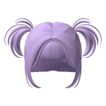 Cute Trendy Short Pigtails in Lilac