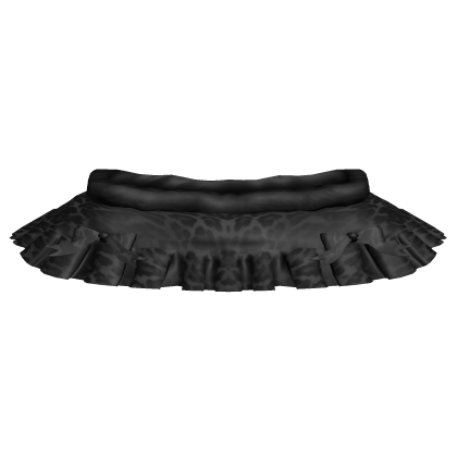 Black Leopard Skirt w Silk Bows