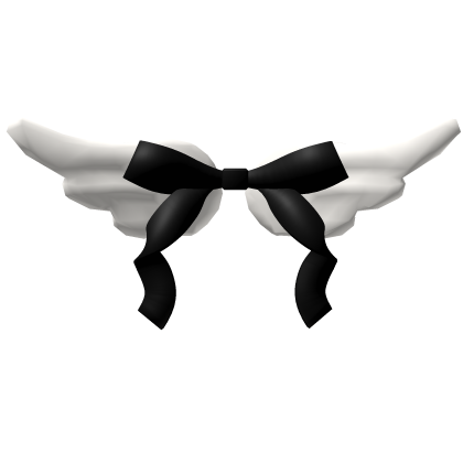 ʚ ɞ : Angel Wings w/Bow Black Roblox item
