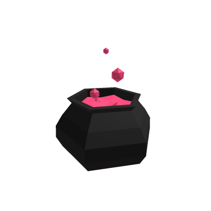 pink black cauldron hallowee