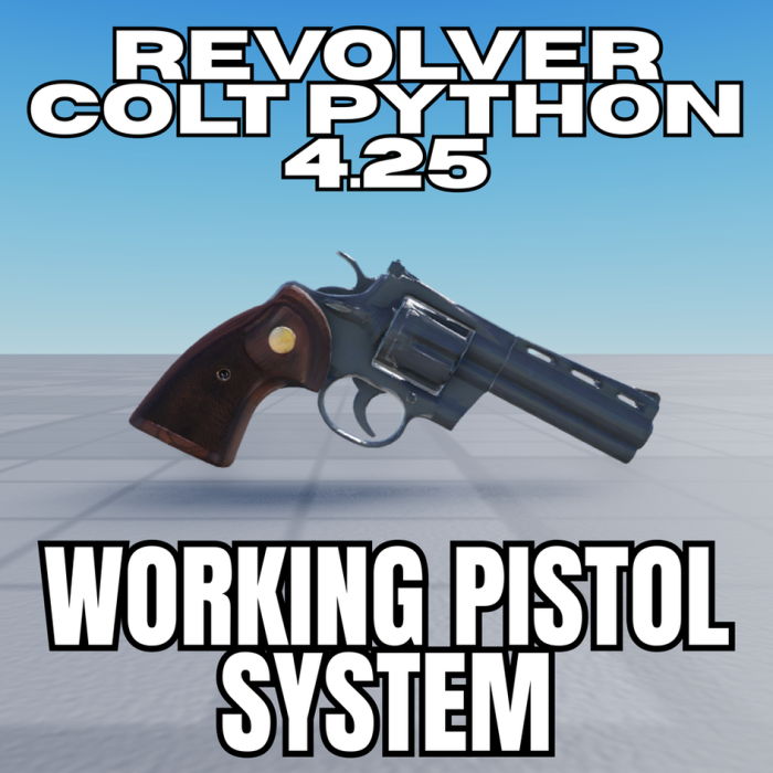 (WORKING GUN) Pistol REVOLVER COLT Tool [PBR] preview 1