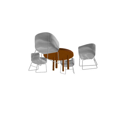 Cafe Chair and Table