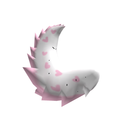 Pink & White Dog Tail w/ Hearts Roblox item