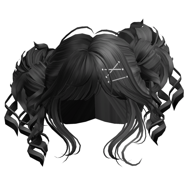 Tilted Elegant Princess Buns (Black&Grey)