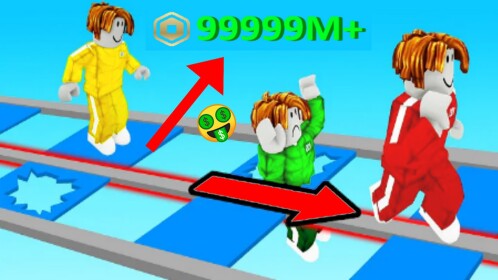 🤑ADMIN🤑99% Fail Glass Bridge Obby Squid Game