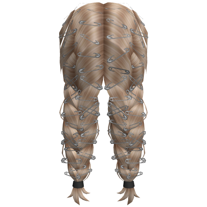 Long Soft Emo French Braids in Blonde Roblox item