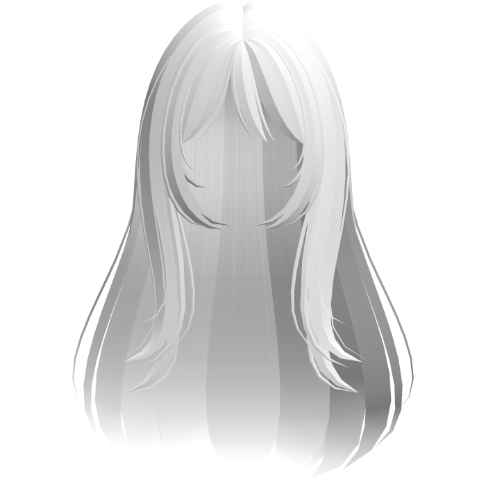 ♡꒰sweet wispy long hair w bangs white꒱
