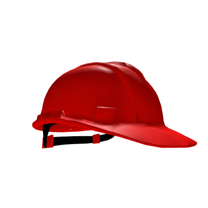 Red construction safety helmet Roblox item