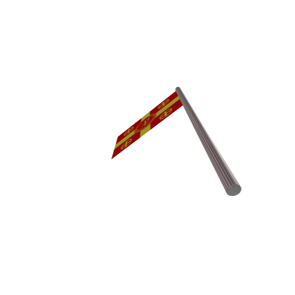 Flag With Pole (Editable)