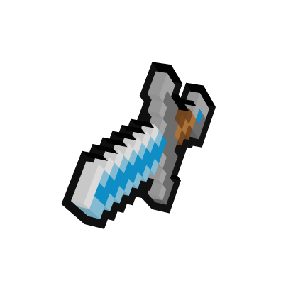 Holdable 8-Bit Diamond Sword