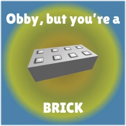 Obby but you're a Brick icon