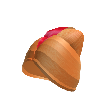 Orange & Red Sculpted Beehive Hair