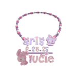 3.0 2 name beaded necklace