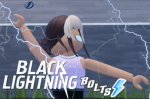 Black lightning bolts gymnastics