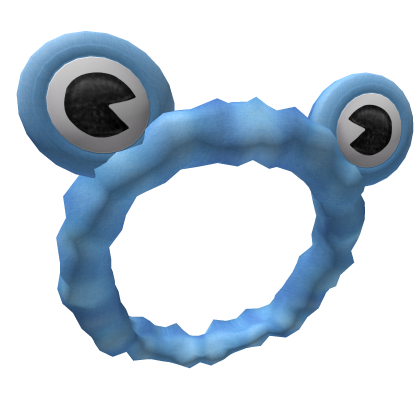 Cute Blue Frog Scrunchie Headband