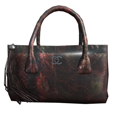 CC Exotic Leather Tote Bag (Red) Roblox item