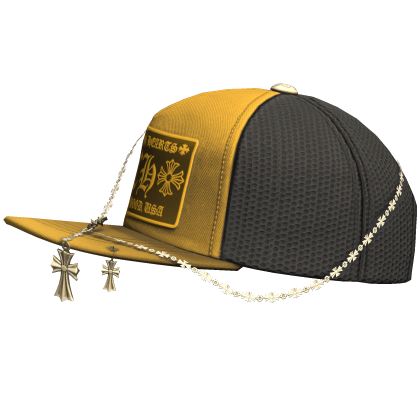 Black Designer Tilted Cap