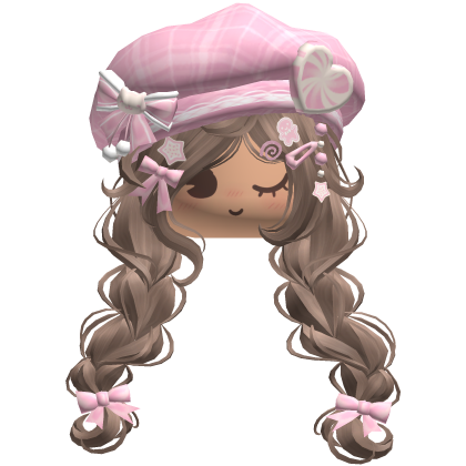 ♡ Christmas Preppy Holiday Braids (Brown)