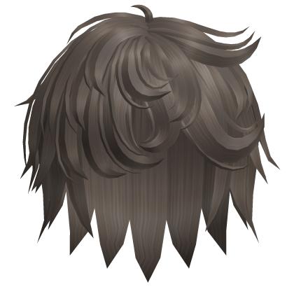 Silky Brown Messy Fluffy Boy Hair Roblox item