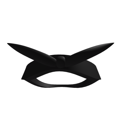 Headband With Bow (Black) Roblox item