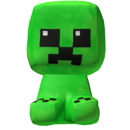 Minecraft Creeper Plush Back