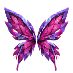 {PBR} Fantasy Prismatic Butterfly wings🦋