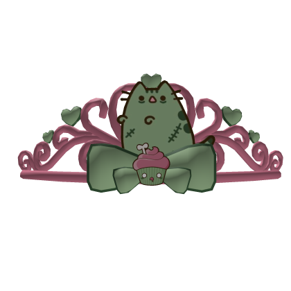 ♡ cute halloween zombie pusheen tiara