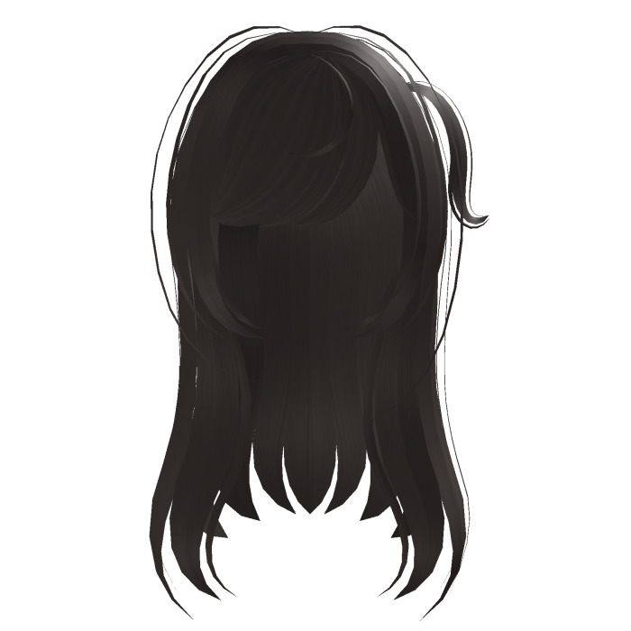 .‿ ♡cutie straight anime hair in dusty brown