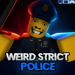 weird strict police icon