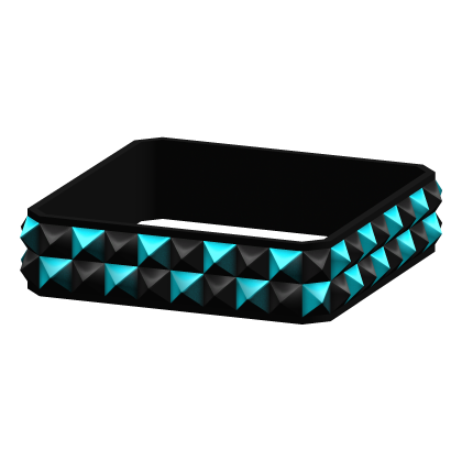 Cyan Studded Scene Bracelet [R6 Left]