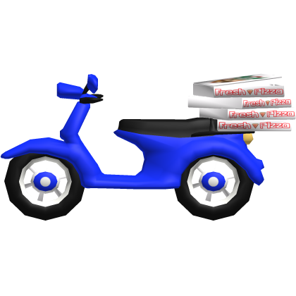 Blue Pizza Delivery Moped Roblox item