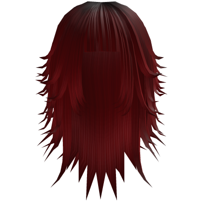 Spikey Chopped Rockstar Emo Vamp Red Hair Roblox item
