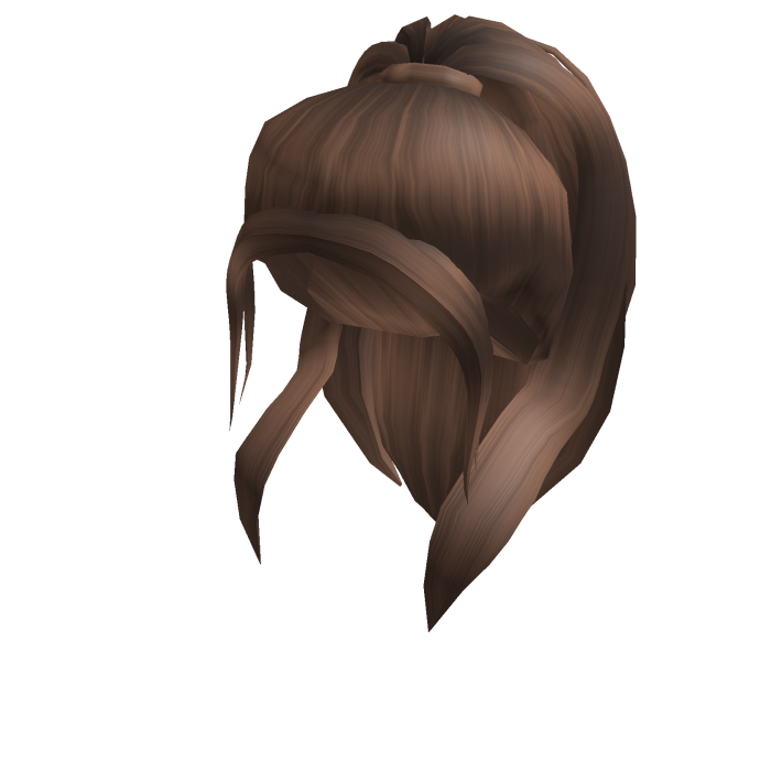 Brown Half Up Ponytail