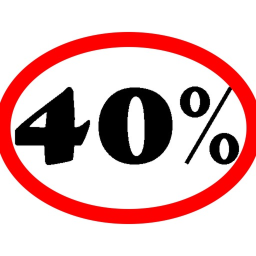 40%
