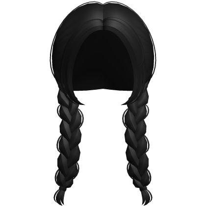 Adorable Farmers Daughter Braids in Black Roblox item
