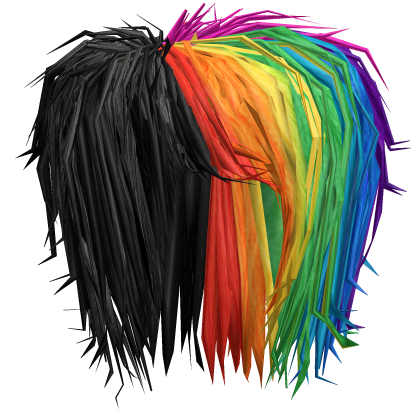 teased dualcora rainbow emo scene christofer hair