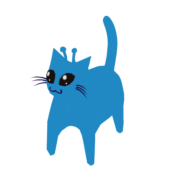 Blue Alien Cat Suit