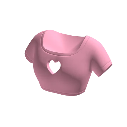 Heart Crop Top Pink | Roblox Item - Rolimon's