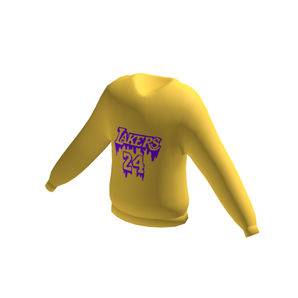 Kobe Bryant LA Lakers Sweater NBA Gold Purple thumbnail