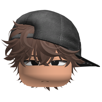 Chill Boy w messy hair + Y2K Cap (Brown) Roblox item