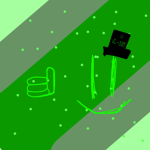 Green awesome character