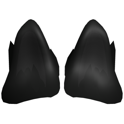 Black Tall Canine Ears Roblox item