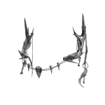 [ ⚡️ ] Antique Silver Antlers [ v1, pbr ]