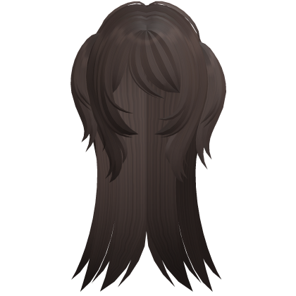 ♡ gyaru y2k emo messy pigtail hair dark brown Roblox item
