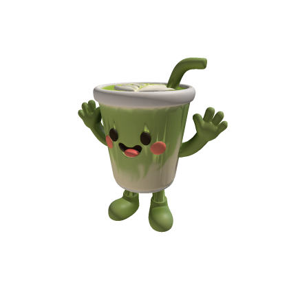 Colorful Matcha Latte Character