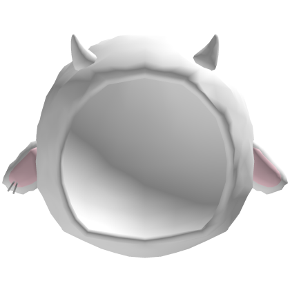 white and pink pink evil little sheep hood (˶°ㅁ°)!