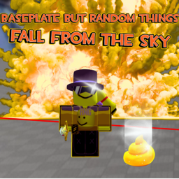 Baseplate But Random Things Fall From The Sky