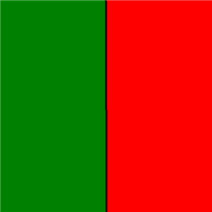 Red and green Roblox decal